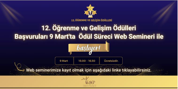TEGEP Ödül Başvuruları Web Semineri
